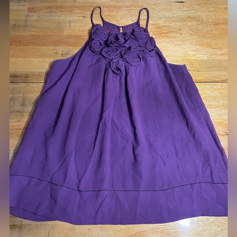 spaghetti strap purple top
